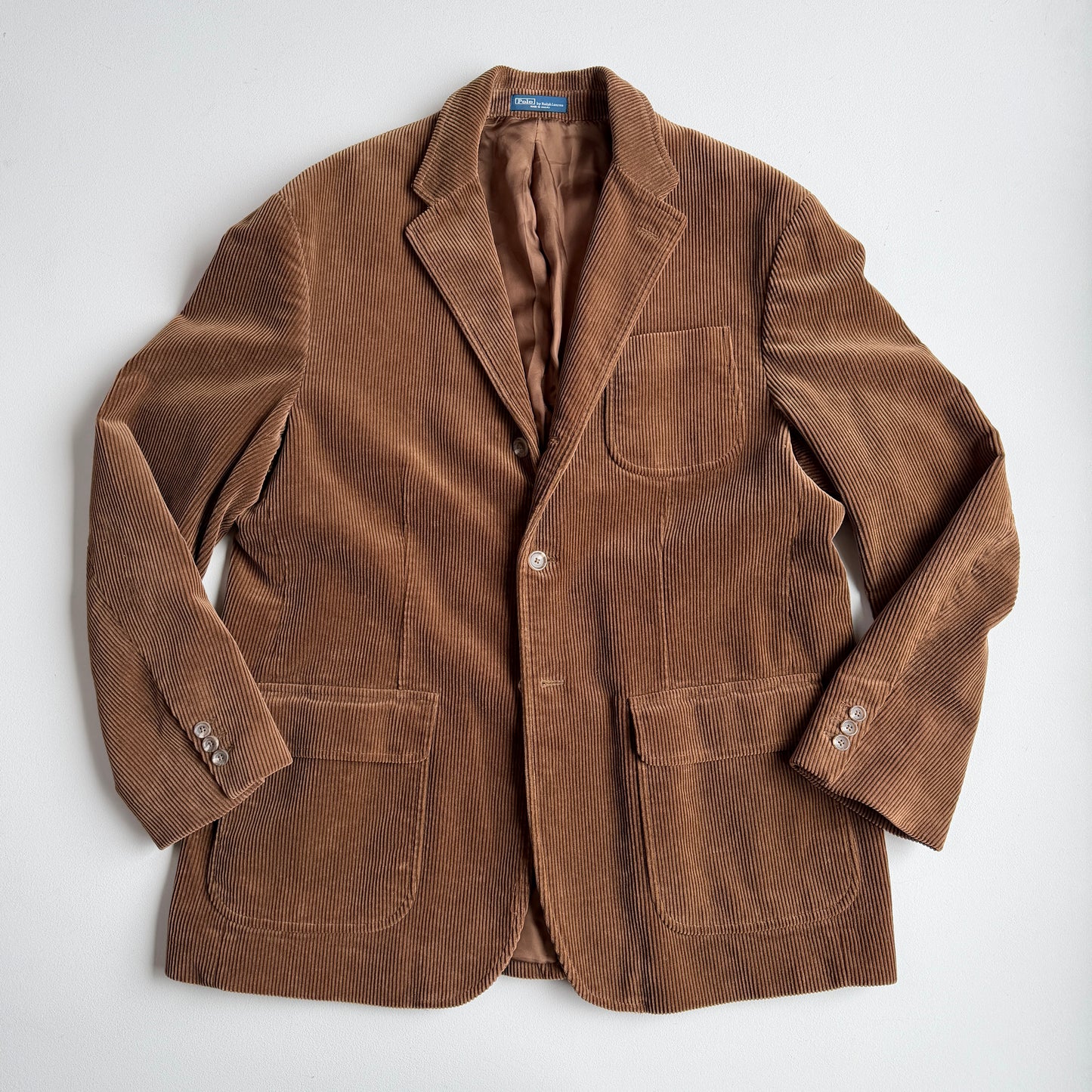 Polo Ralph Lauren (XL) Corduroy Patch Pocket Brown Sports Jacket