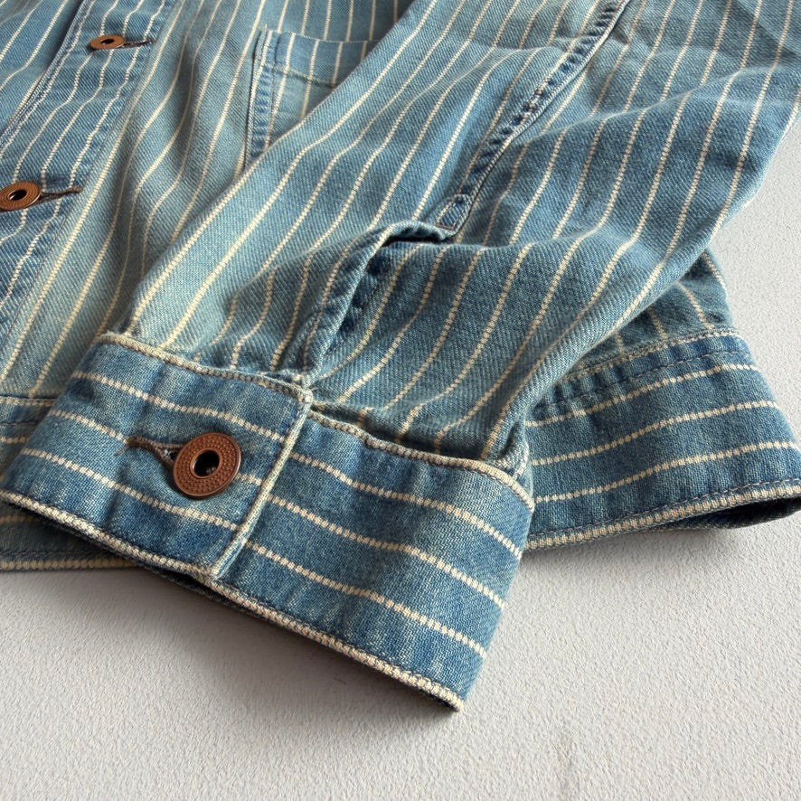 MINT! RRL Ralph Lauren (M) Engineer Dot Stifel Indigo Twill Cotton Jacket
