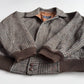 VNTG Burberry (XL) Tweed Melange Wool Raglan Sleeve Bomber Jacket