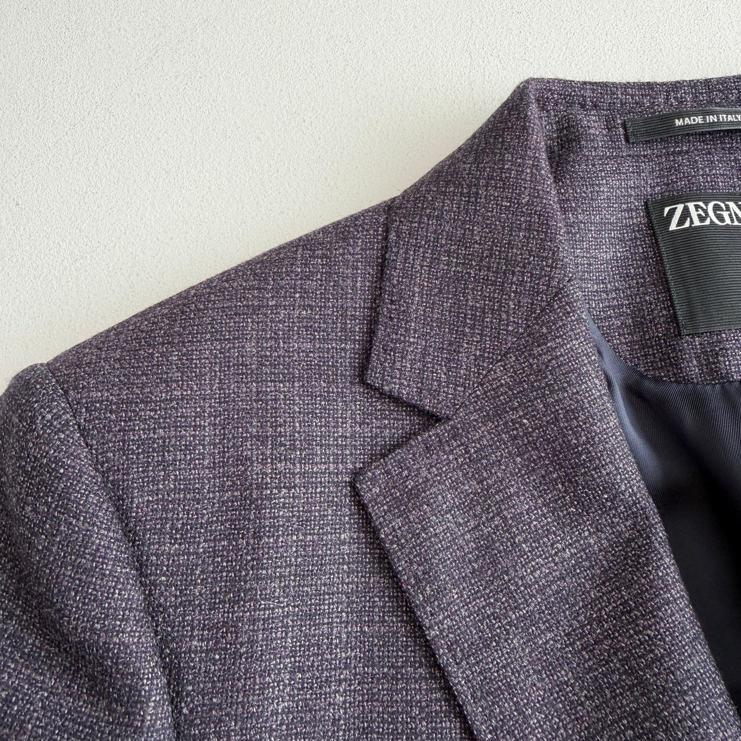Zegna (48S/C - 38S) Soft-Plum 100% Wool Lightly Structured Sports Coat