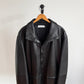 Giorgio Armani (42 /44) Black Glove Soft Lambskin Leather Coat