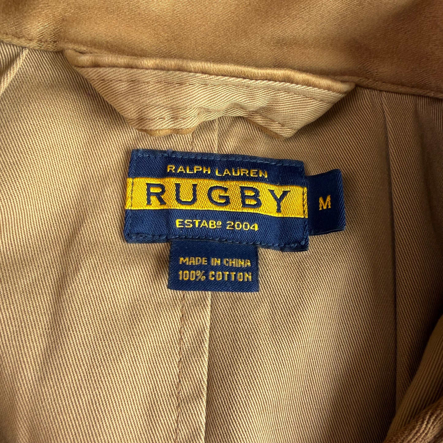 Ralph Lauren Rugby (M) Chamois Brushed Cotton Twill Military Safari Field Jacket