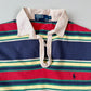 VNTG Polo Ralph Lauren (M) Y2K Striped Cotton Rugby Shirt