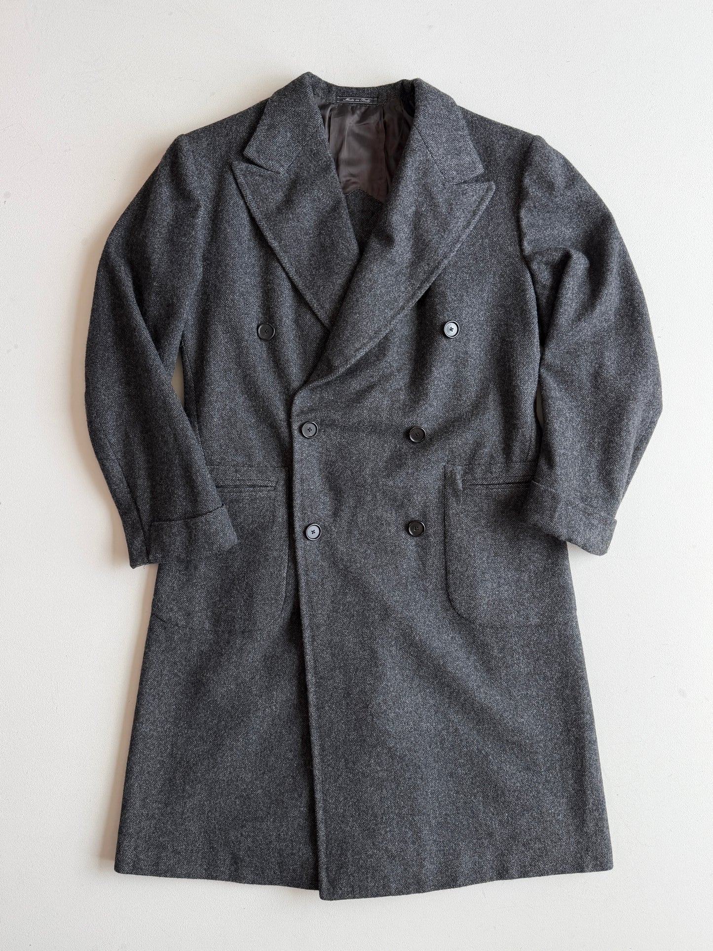 No Man Walks Alone x Sartoria Carrara (42 /52) Fox Bro Wool Double Breast Coat
