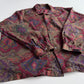 VNTG Polo Ralph Lauren (XL) Wool Paisley Maroon Camp Collar Shirt