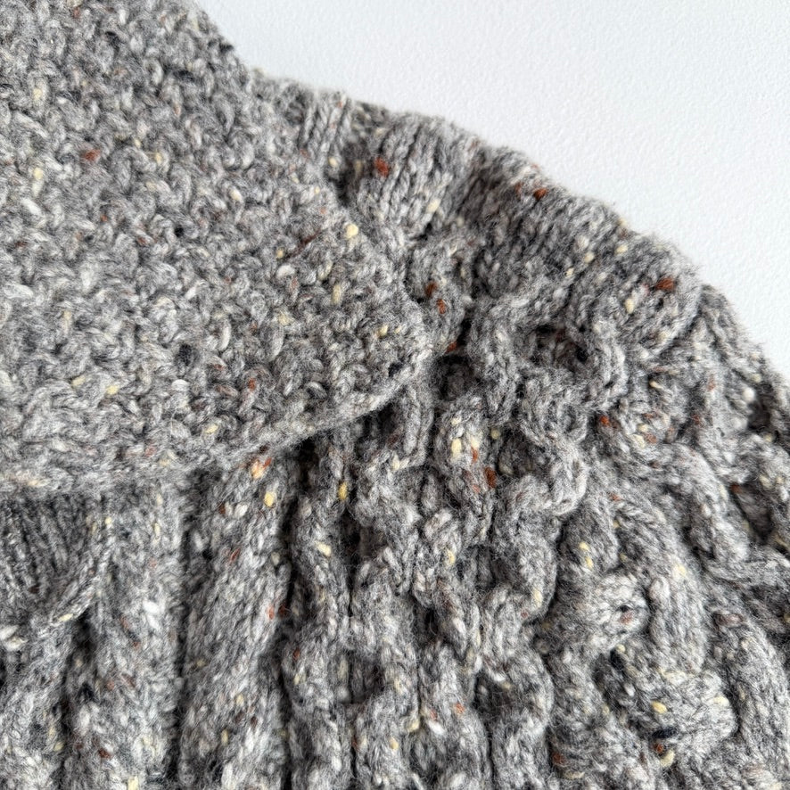 RRL Ralph Lauren (2XL) Wool Rust Specked/Heathered Cardigan Sweater