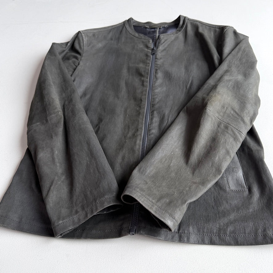Dolce & Gabbana (50IT) Thin/Skived Lamb Leather Lined Cafe Racer Jacket