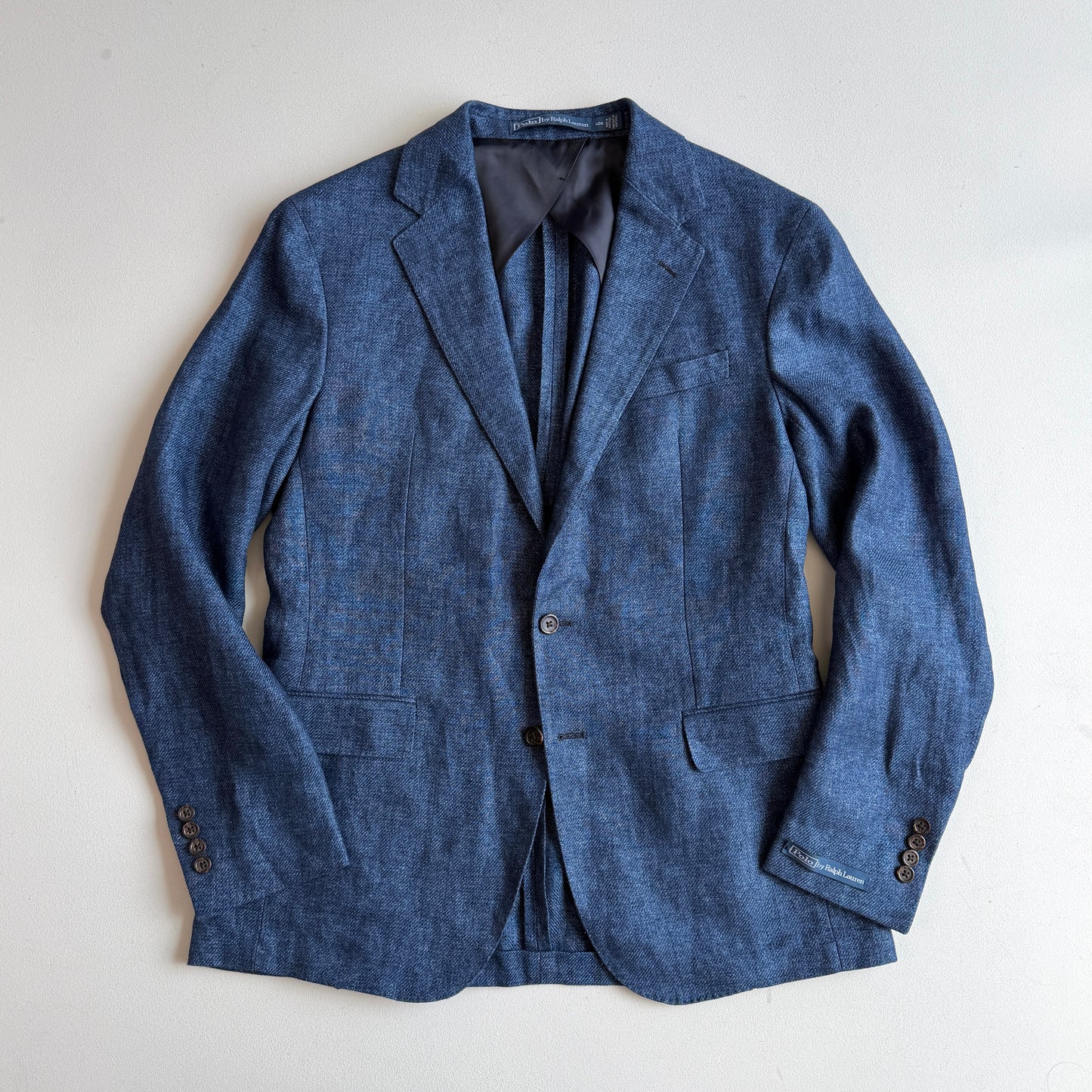 NWOT Polo Ralph Lauren (40R) Indigo Blue 100% Linen Sport Coat