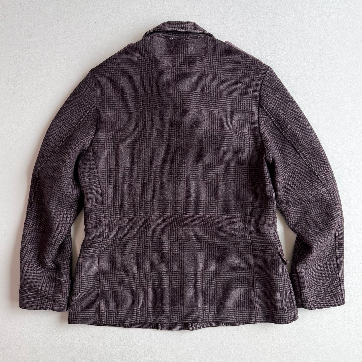 Boglioli (54IT / XL) 100% Cashmere Glen Plaid Maroon Field Jacket