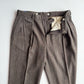 VNTG Polo Ralph Lauren (37x33) Dual Cinch-Back Melange Tweed Wool Trouser Pants