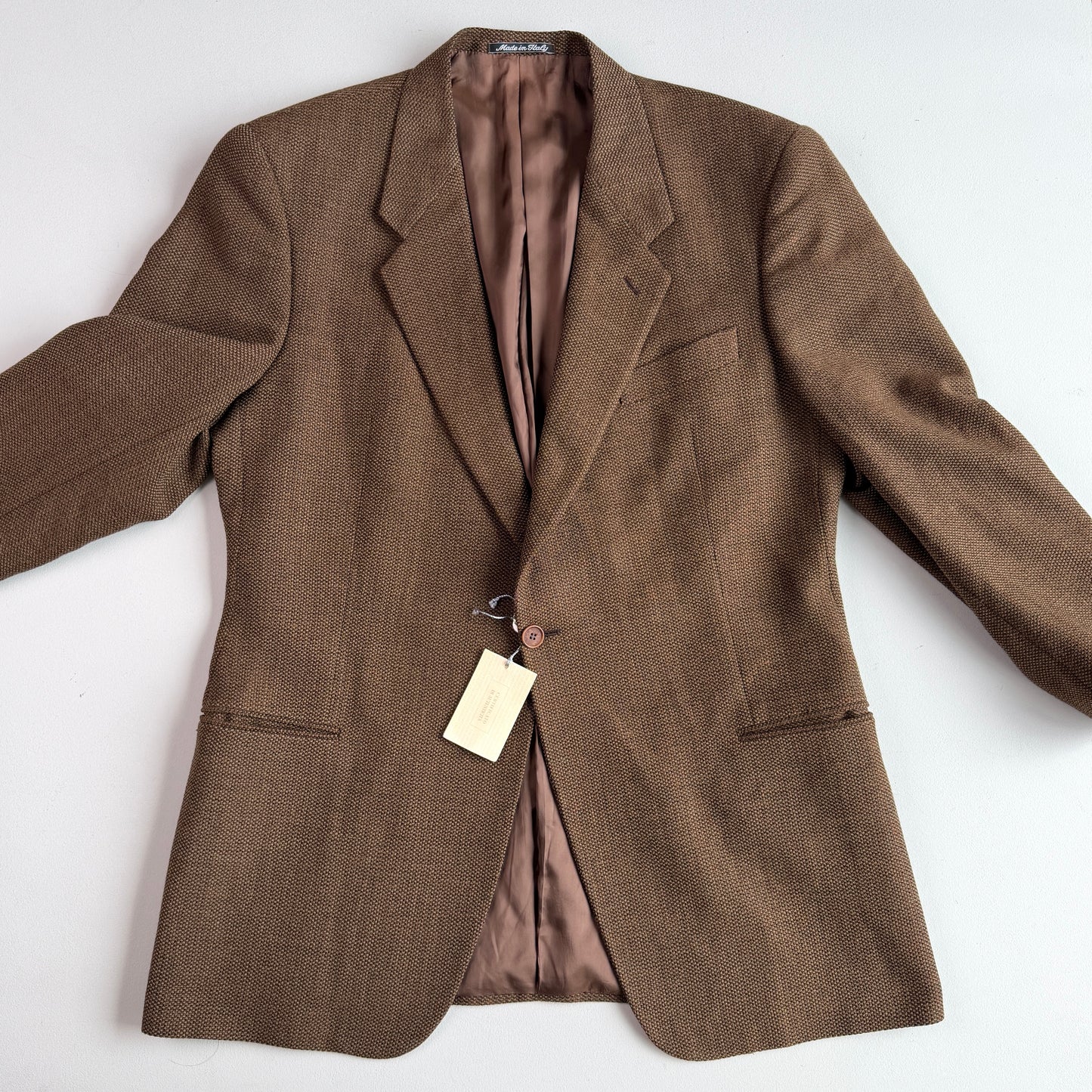 NWT VNTG Giorgio Armani (46R / 56IT) Wool Hopsack Single-Button Sport Coat