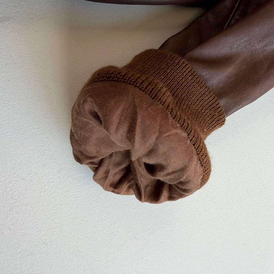 NWT Polo Ralph Lauren (L) A2 Bomber Farrington Leather Brown Jacket