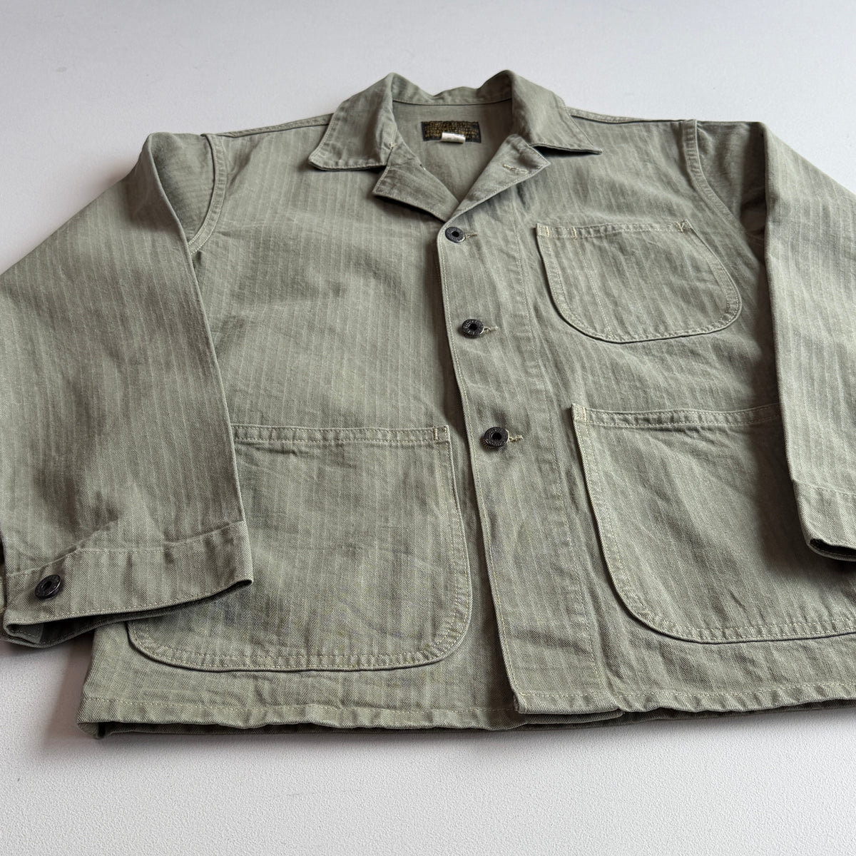 RRL Ralph Lauren (S) Military P-41 / N-3 HBT (herringbone twill cotton) Field Jacket