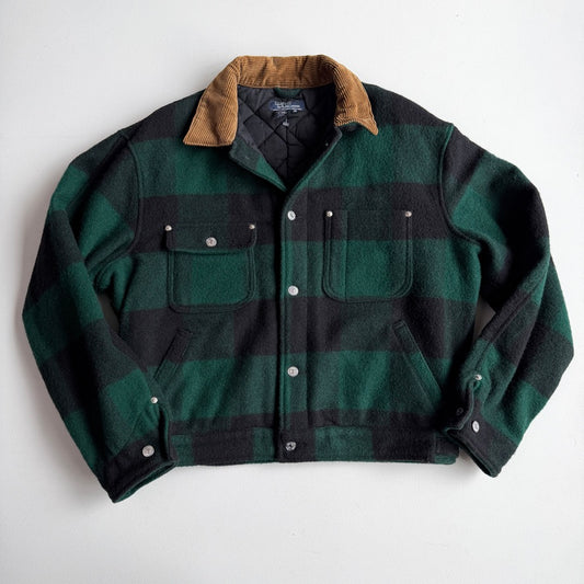 NWOT VNTG Polo Ralph Lauren (M) Wool Plaid Trucker Woodsmen Jacket