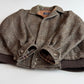 VNTG Burberry (46R) Tweed Wool Raglan Sleeve Brown Jacket