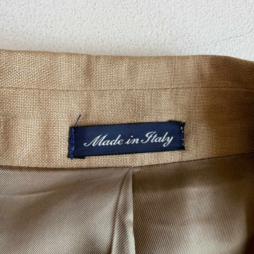 NWT Polo Ralph Lauren (XL / 46L) Sage/Khaki 100% Linen Made In Italy Sport Coat