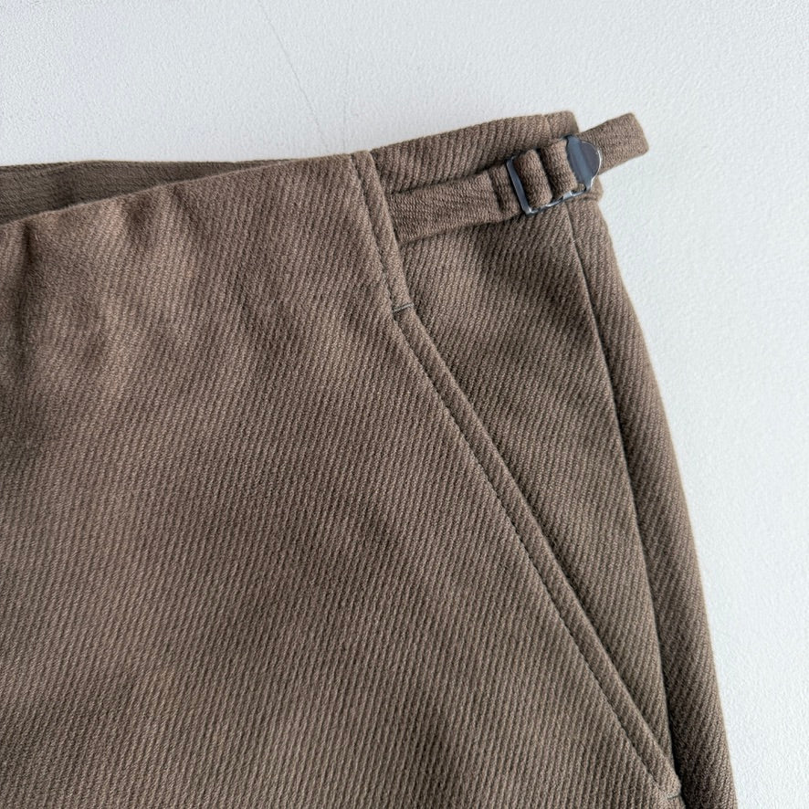 NWOT Ermenegildo Zegna (36W, 54IT) Cotton/Angora Side-Tab Unhemmed Pants