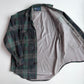 RARE! Polo Ralph Lauren (M) Suede Leather Plaid Tartan Button Front Shirt VNTG