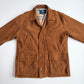 Burberry (XL) Suede Leather Tawny Nova Check Lined Field Coat