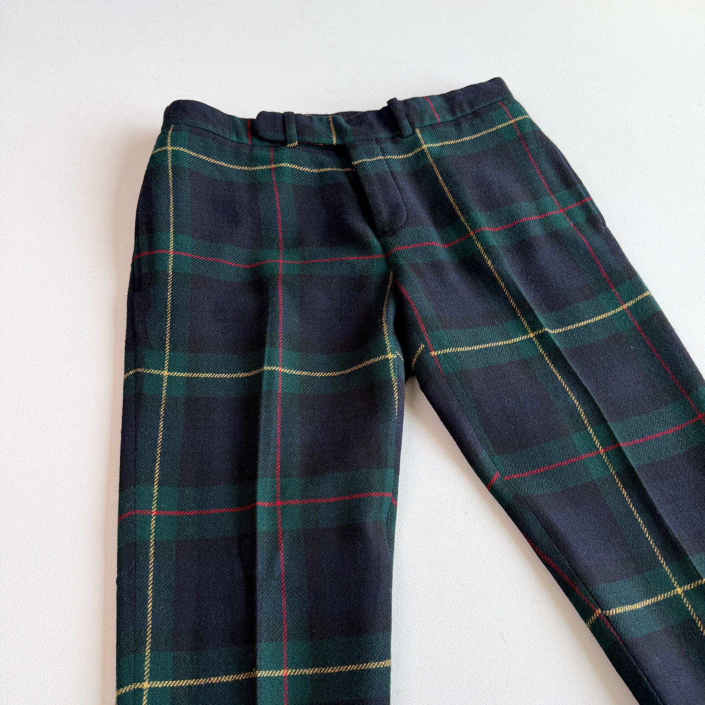 Polo Ralph Lauren (34x31) Wool Tartan Side Tab Red/Yellow Accent Pants