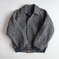VNTG Burberry (36 / M) Tweed Wool Gray Raglan Sleeve Jacket