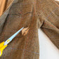 Polo Ralph Lauren (42L) Wool Tweed Olive Overcheck Field Belted Sport Jacket Coat
