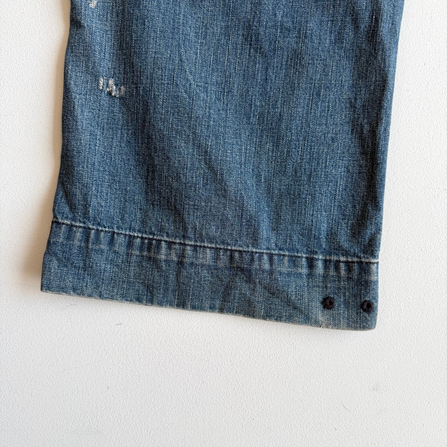 RRL Ralph Lauren (35x32) M-44 Denim Monkey Pants Jeans Marine Corp