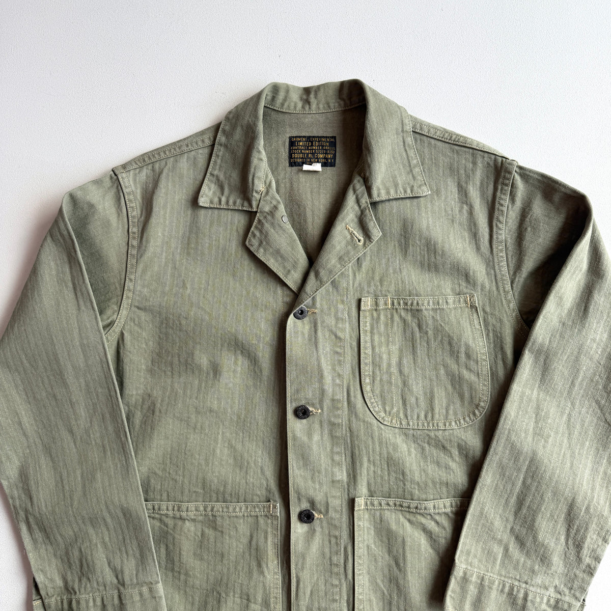 RRL Ralph Lauren (S) Military P-41 / N-3 HBT (herringbone twill cotton) Field Jacket