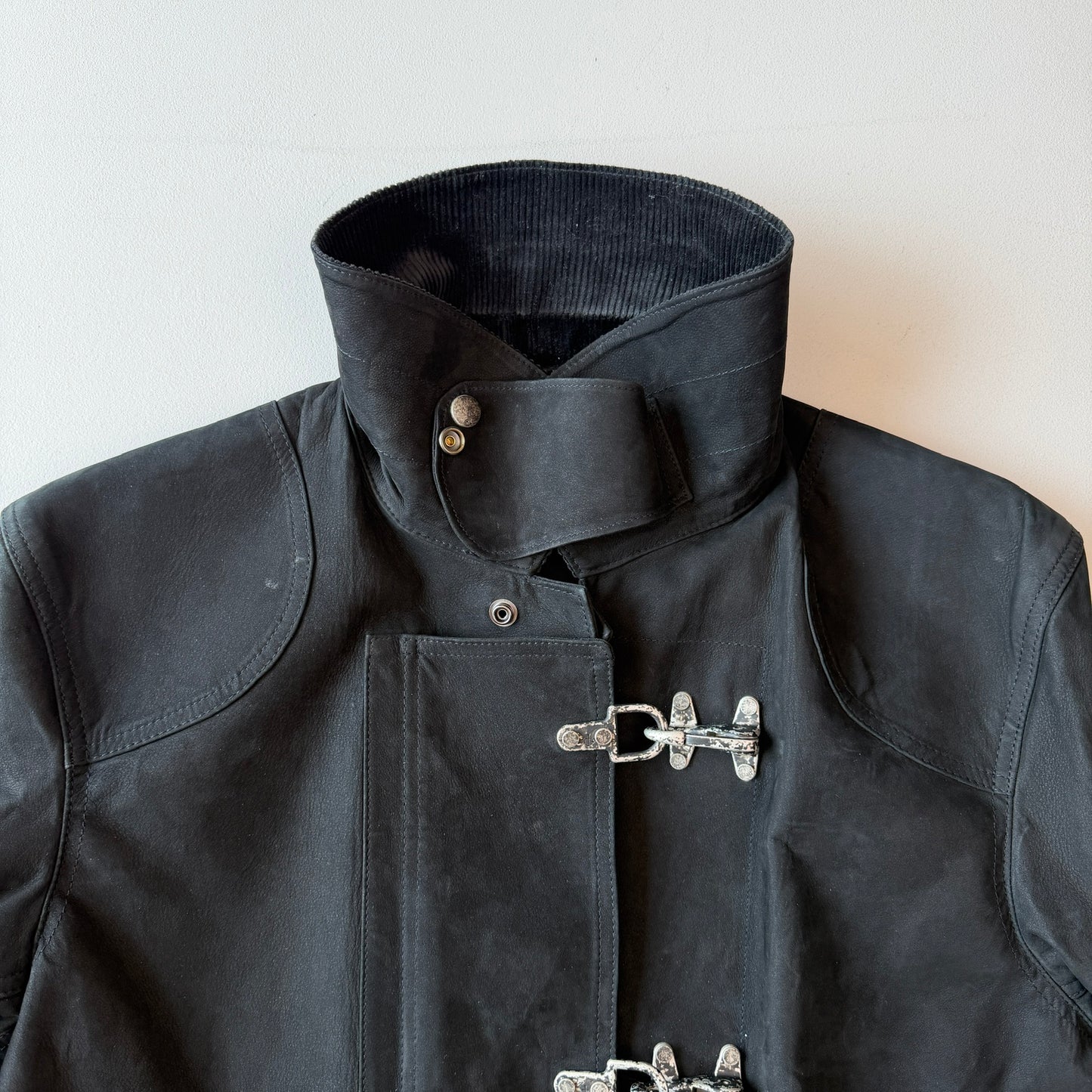 Polo Ralph Lauren (L) Leather Fireman Lobester Claw Coat
