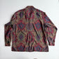 VNTG Polo Ralph Lauren (XL) Wool Paisley Maroon Camp Collar Shirt