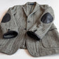 Polo Ralph Lauren (40R) Half-Norfolk Wool Tweed Leather Trim Sport Coat
