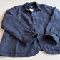 NWT Polo Ralph Lauren (2XL) 100% Linen Navy Blue Herringbone Field Utility Jacket