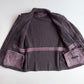 Boglioli (54IT / XL) 100% Cashmere Glen Plaid Maroon Field Jacket