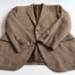 Ralph Lauren Purple Label (40R) Wool Flannel Glen Plaid Brown Sports Coat