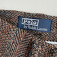 VNTG Polo Ralph Lauren (36 x 31-33) Wool Tweed Blue/Orange Over Stripe Tweed Pants