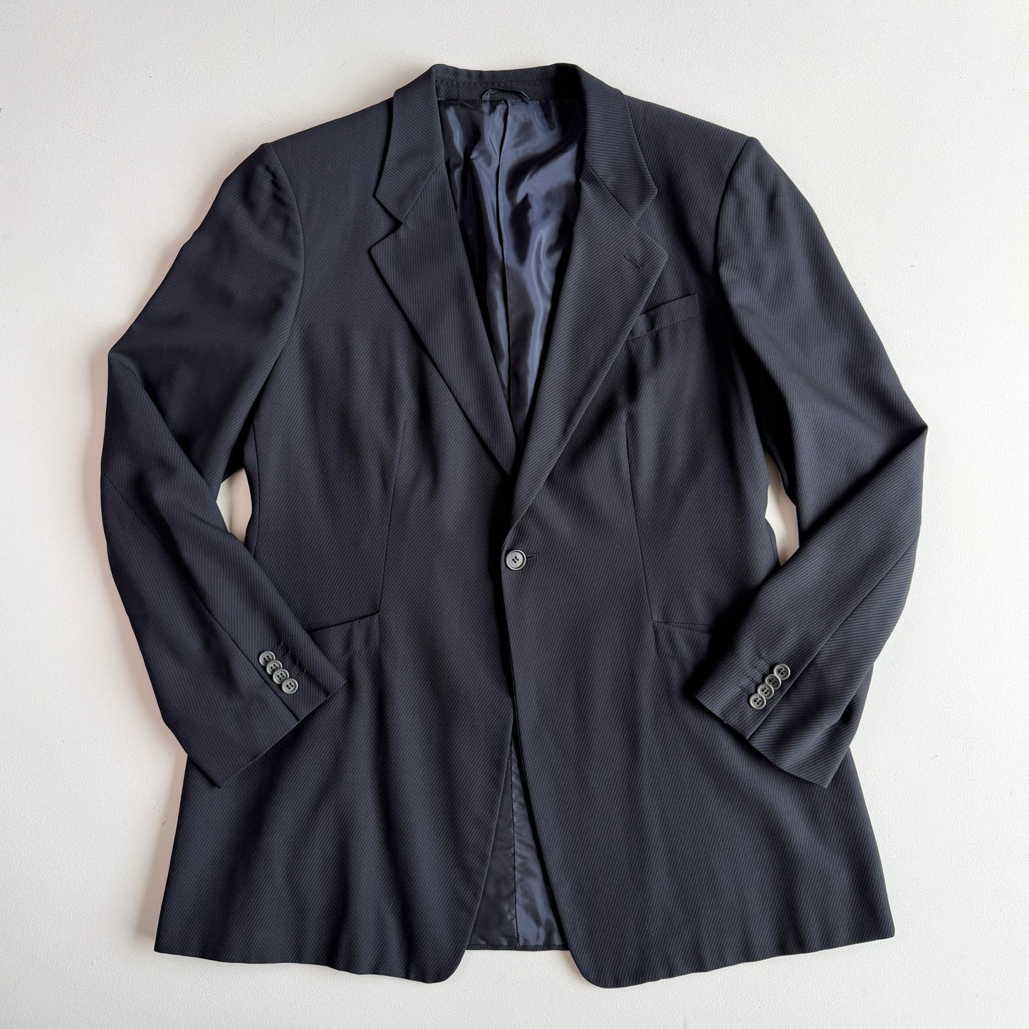 Giorgio Armani (58 / fits like 56L) Single Button Wool/Silk Twill Sport Coat
