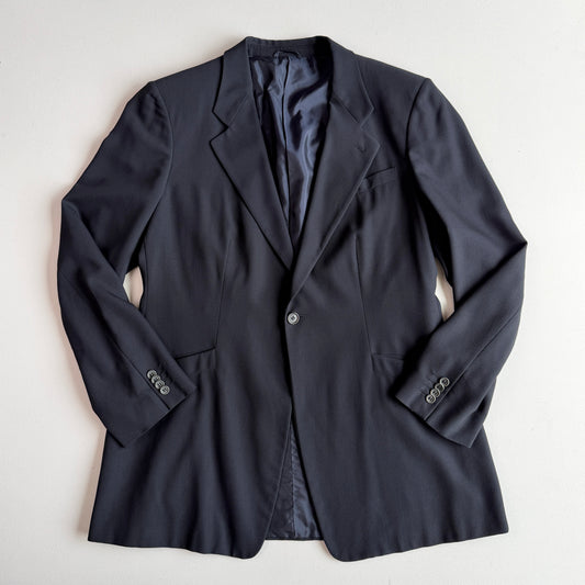 Giorgio Armani (58 / fits like 56L) Single Button Wool/Silk Twill Sport Coat