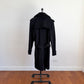 Burberry (50IT) 100% Wool Fleece Collar Double Breast Belted Trench Coat