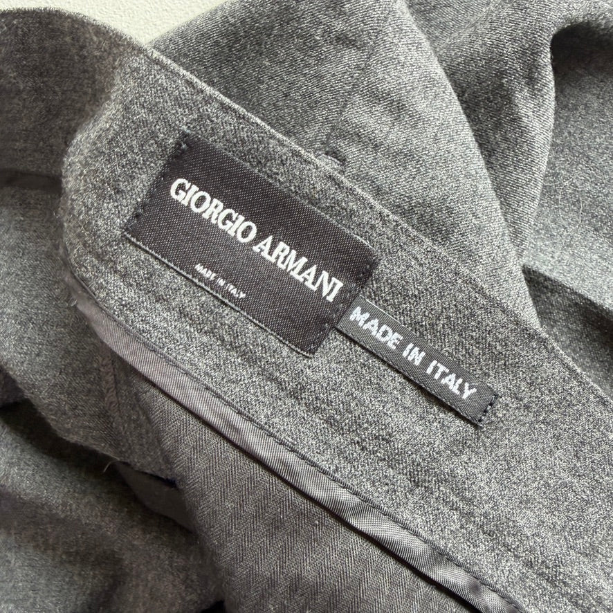 Giorgio Amrani (35x34) Borgo 21 Wool Blend Belted Gray Trouser Pants
