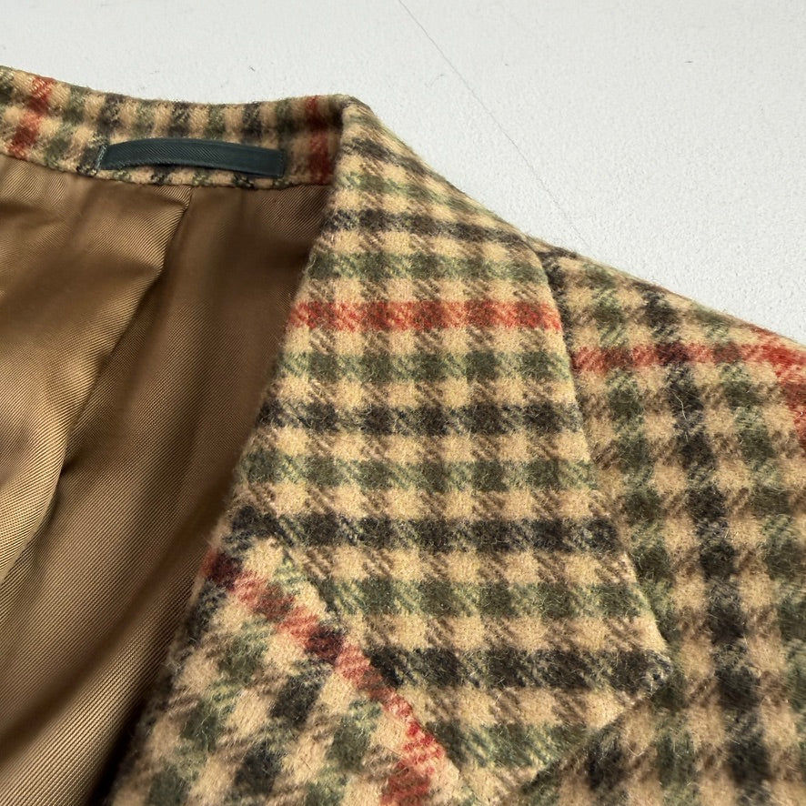 Ralph Lauren Purple Label (42R) Cashmere Flannel Full-Canvas Houndstooth Check Sport Coat