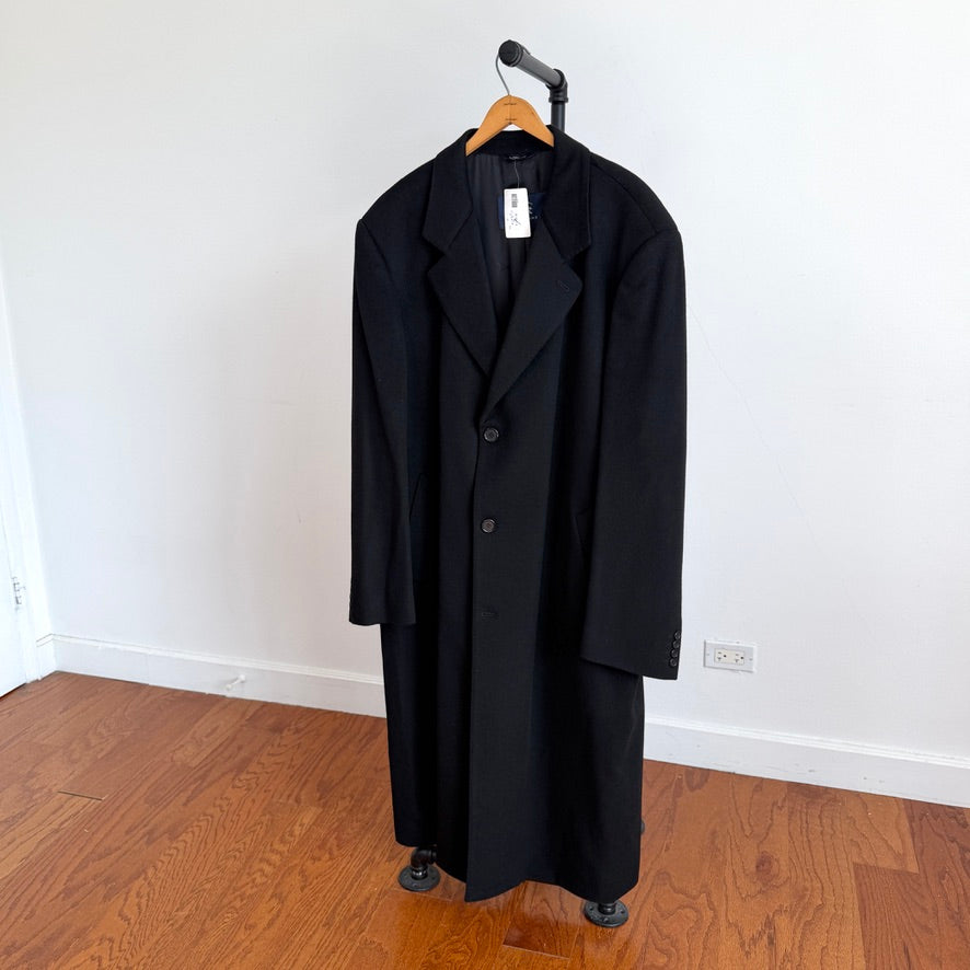 NWT Burberry (48L / 58L) 100% Cashmere Black Overcoat