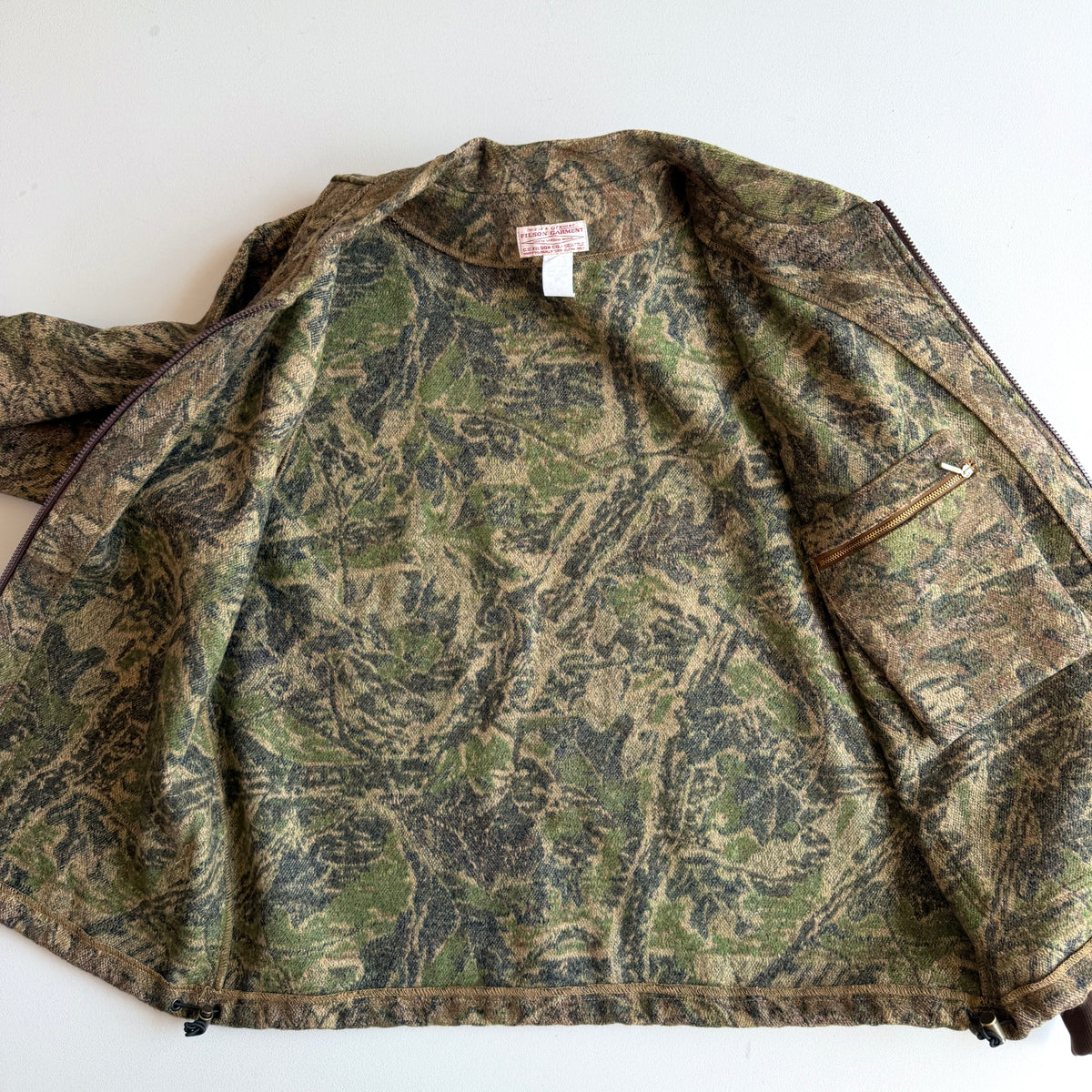 Filson (XL) 122-TM Wool Timber Camo Zip Jacket