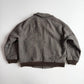VNTG Burberry (XL) Tweed Melange Wool Raglan Sleeve Bomber Jacket