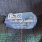 VNTG Polo Ralph Lauren (L) 100% Cashmere Tartan Plaid Collared Pullover Sweater