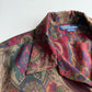 VNTG Polo Ralph Lauren (XL) Wool Paisley Maroon Camp Collar Shirt