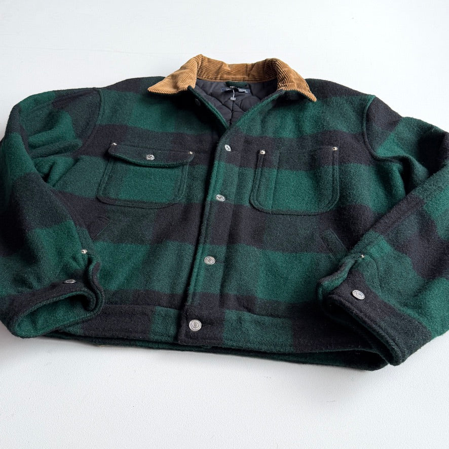 NWOT VNTG Polo Ralph Lauren (M) Wool Plaid Trucker Woodsmen Jacket