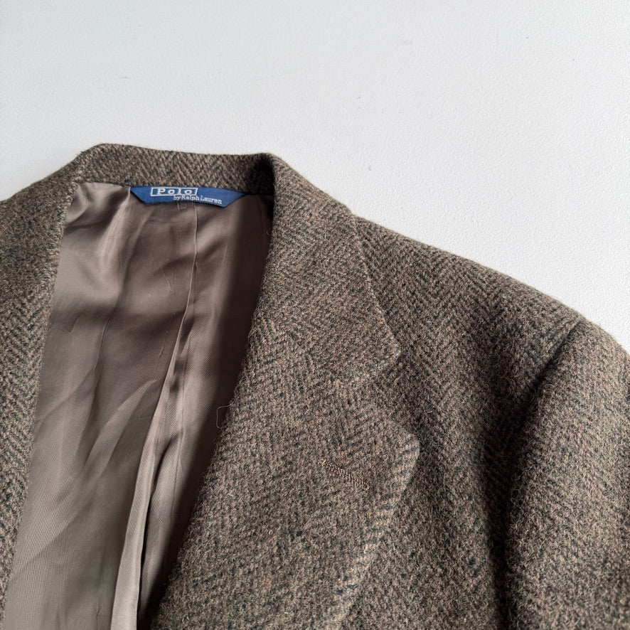 VNTG Polo Ralph Lauren (42R / 42L) Full Canvas Tweed Wool Sports Coat