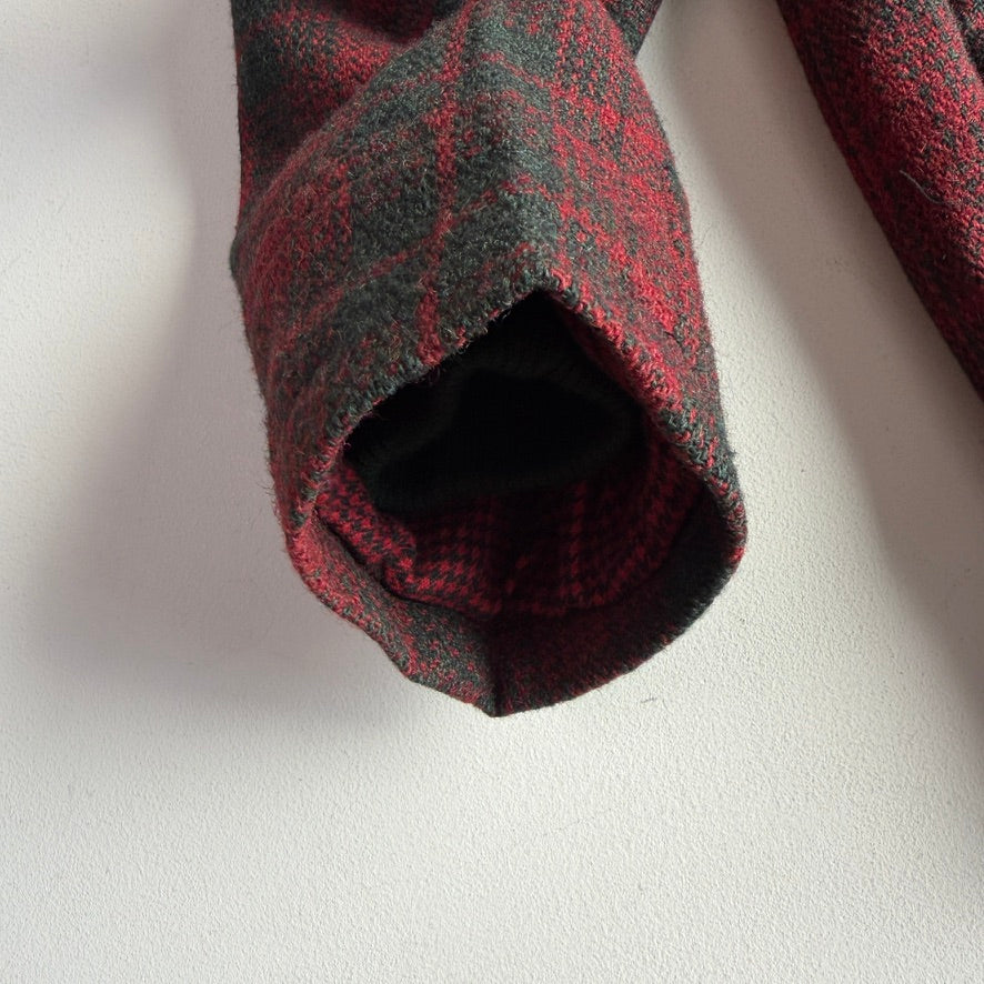 VNTG RRL Ralph Lauren (L) Wool Red/Green Plaid Hunting Field Coat