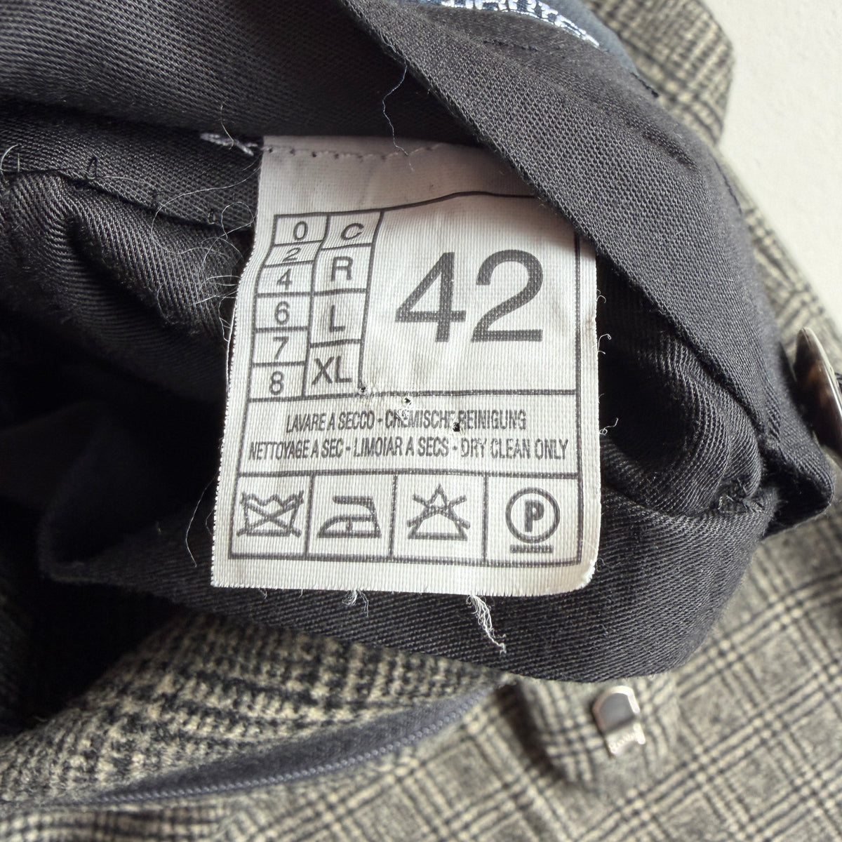 VNTG Polo Ralph Lauren (42R - 34x30) Wool Flannel Glen Check Three-Piece Suit