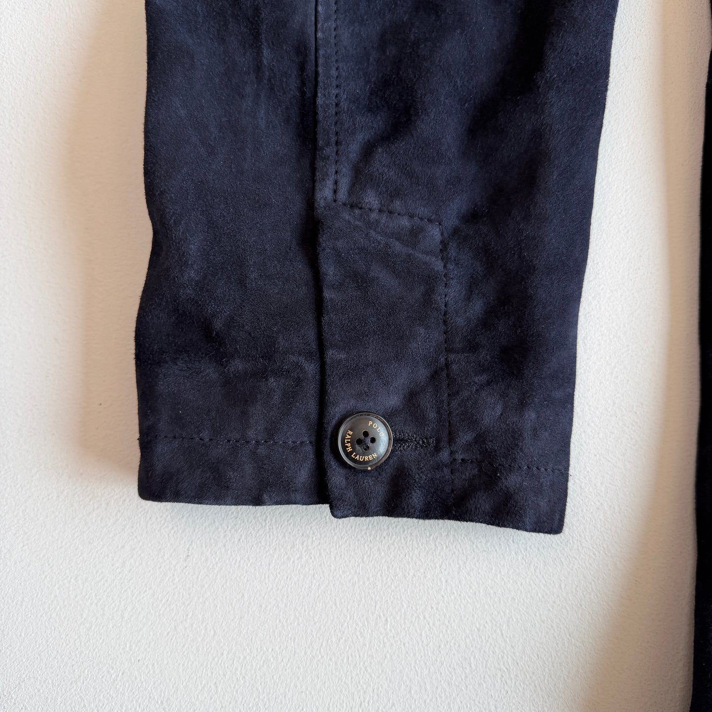 Polo Ralph Lauren (L) Navy Blue Goat Suede Leather Field Chore Sports Coat